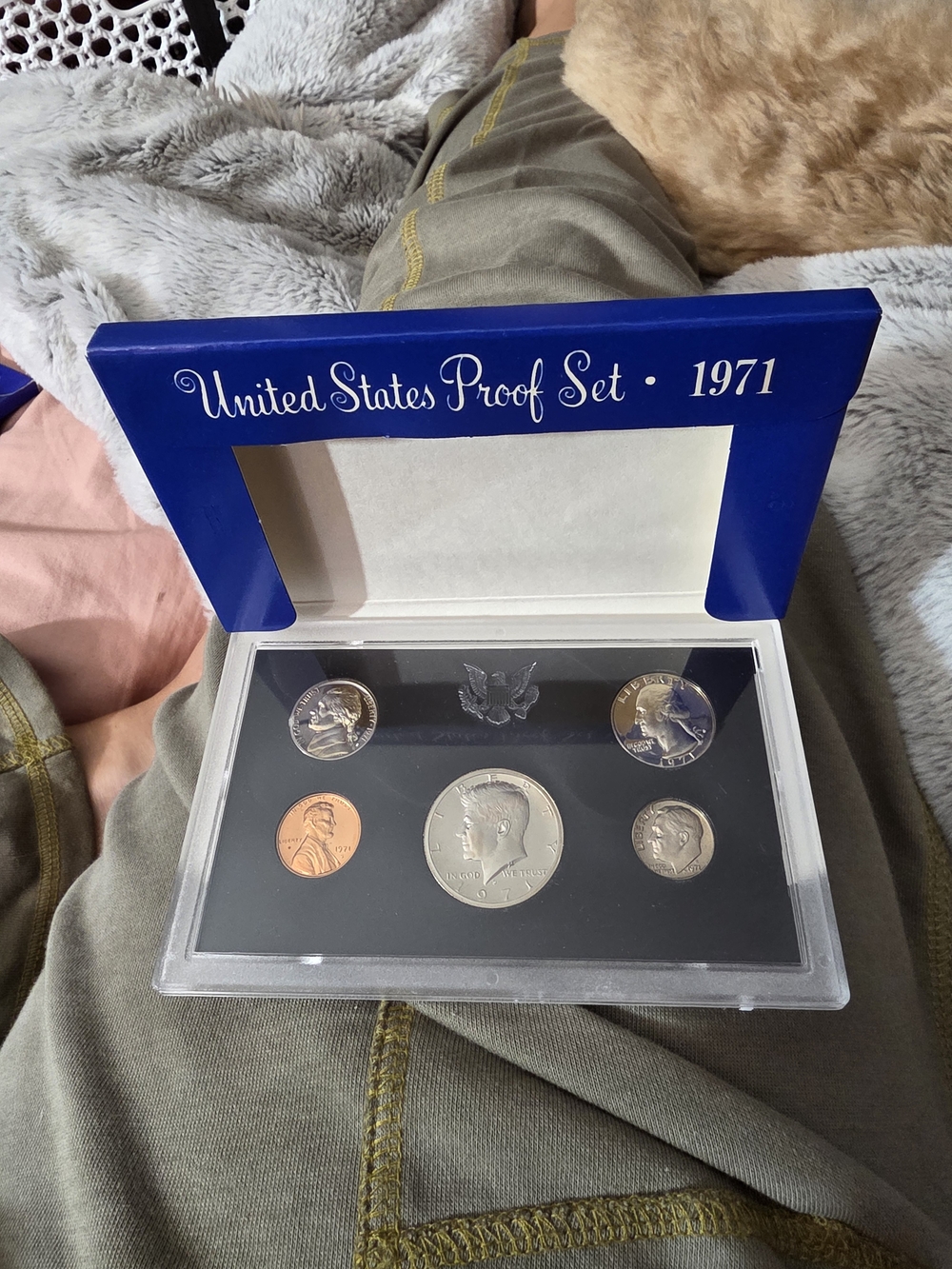 United States Proof Set 1971 Presentation Case - Blue
